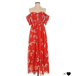 GANNI Tilden Floral Mesh Dress​